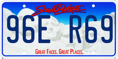SD license plate 96ER69