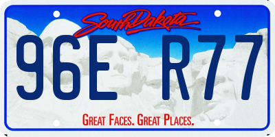 SD license plate 96ER77