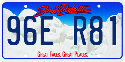 SD license plate 96ER81