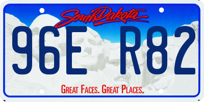 SD license plate 96ER82