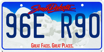 SD license plate 96ER90