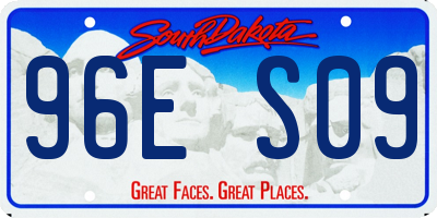 SD license plate 96ES09