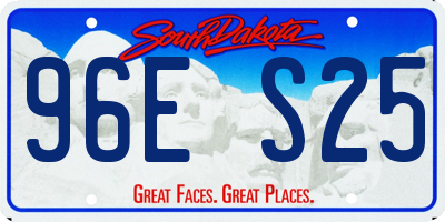 SD license plate 96ES25