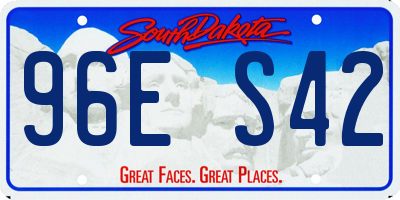 SD license plate 96ES42