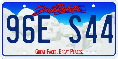 SD license plate 96ES44