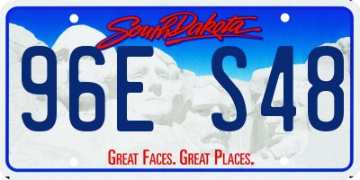 SD license plate 96ES48