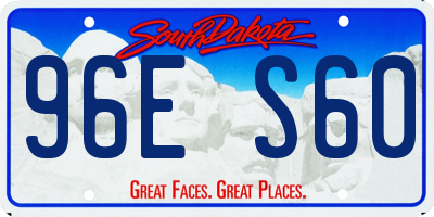 SD license plate 96ES60