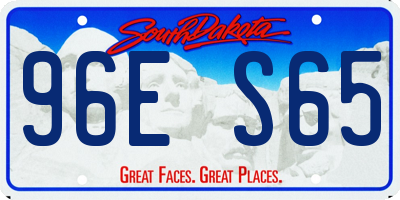 SD license plate 96ES65