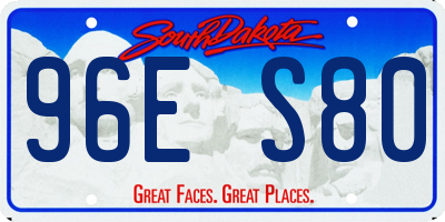 SD license plate 96ES80