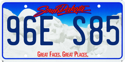 SD license plate 96ES85