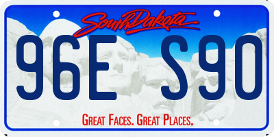 SD license plate 96ES90