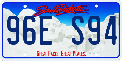 SD license plate 96ES94