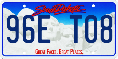 SD license plate 96ET08