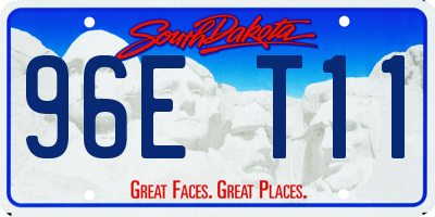 SD license plate 96ET11