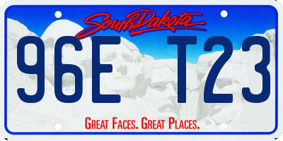 SD license plate 96ET23