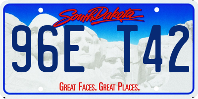 SD license plate 96ET42