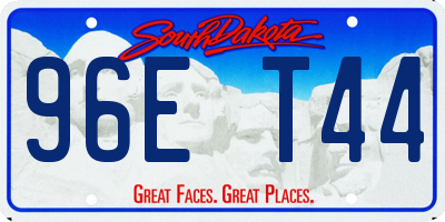 SD license plate 96ET44