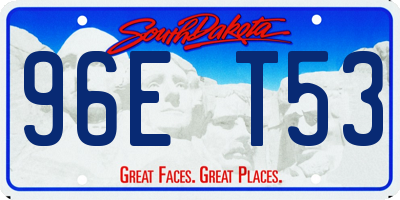 SD license plate 96ET53