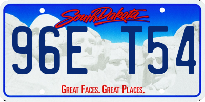 SD license plate 96ET54