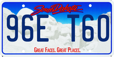 SD license plate 96ET60