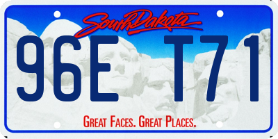 SD license plate 96ET71