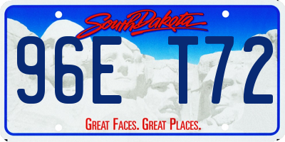 SD license plate 96ET72