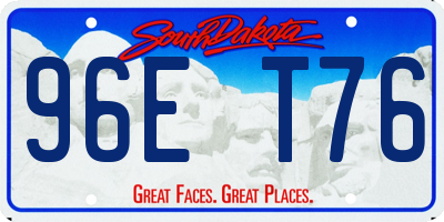 SD license plate 96ET76