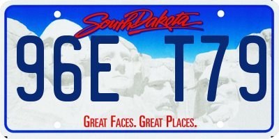 SD license plate 96ET79