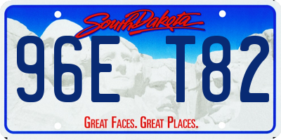 SD license plate 96ET82