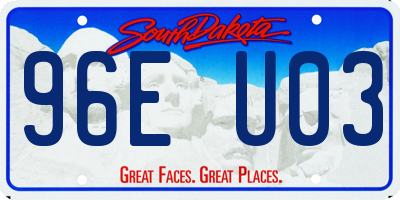 SD license plate 96EU03