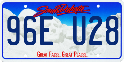 SD license plate 96EU28