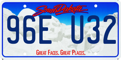 SD license plate 96EU32