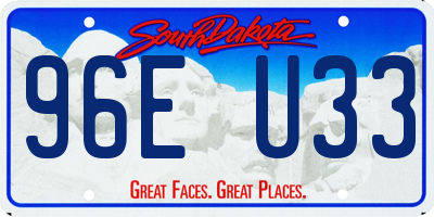 SD license plate 96EU33