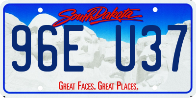 SD license plate 96EU37