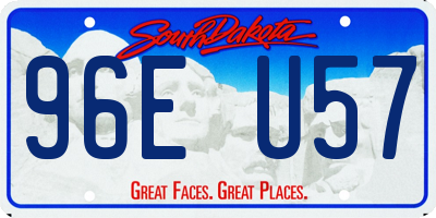 SD license plate 96EU57