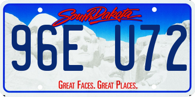 SD license plate 96EU72