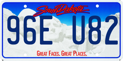 SD license plate 96EU82