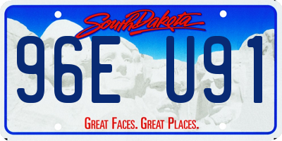 SD license plate 96EU91