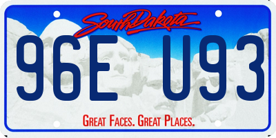 SD license plate 96EU93