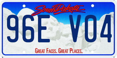 SD license plate 96EV04