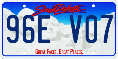 SD license plate 96EV07