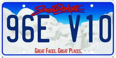 SD license plate 96EV10
