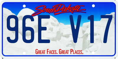 SD license plate 96EV17