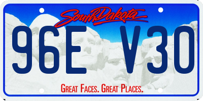 SD license plate 96EV30