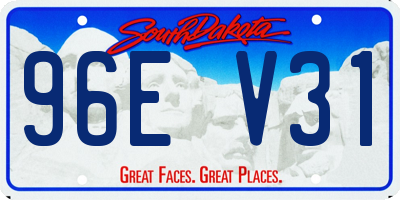 SD license plate 96EV31