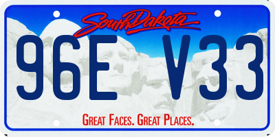 SD license plate 96EV33