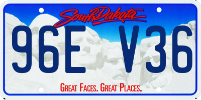 SD license plate 96EV36