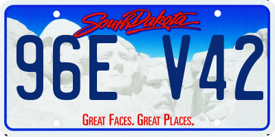 SD license plate 96EV42