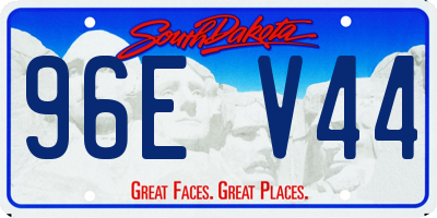 SD license plate 96EV44