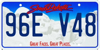 SD license plate 96EV48